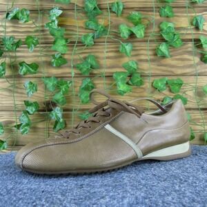 Paul Green Women  Sneaker Brown Leather Sz 7.5 Medium Gently Used 2025